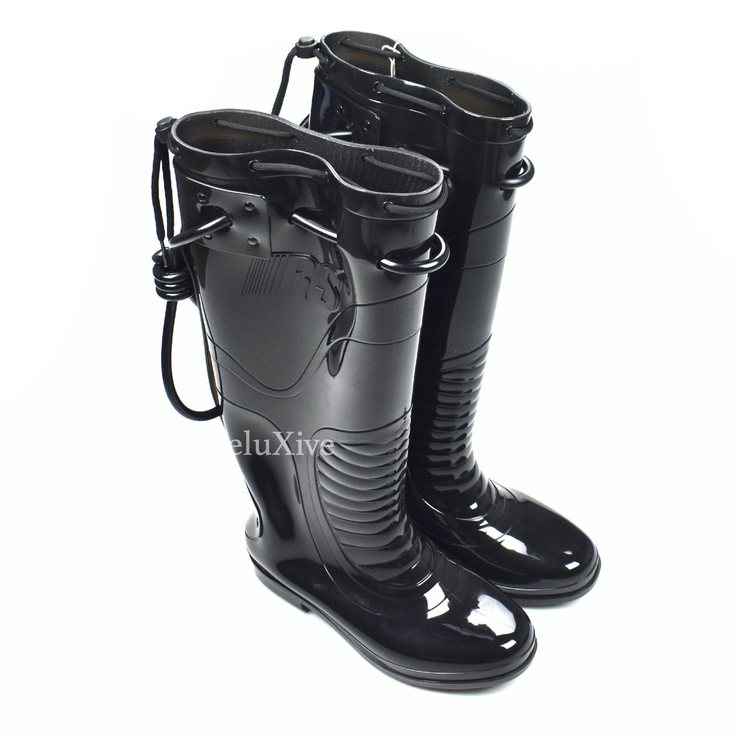 Raf Simons - Black PVC Blade Runner Futuristic Rubber Boots