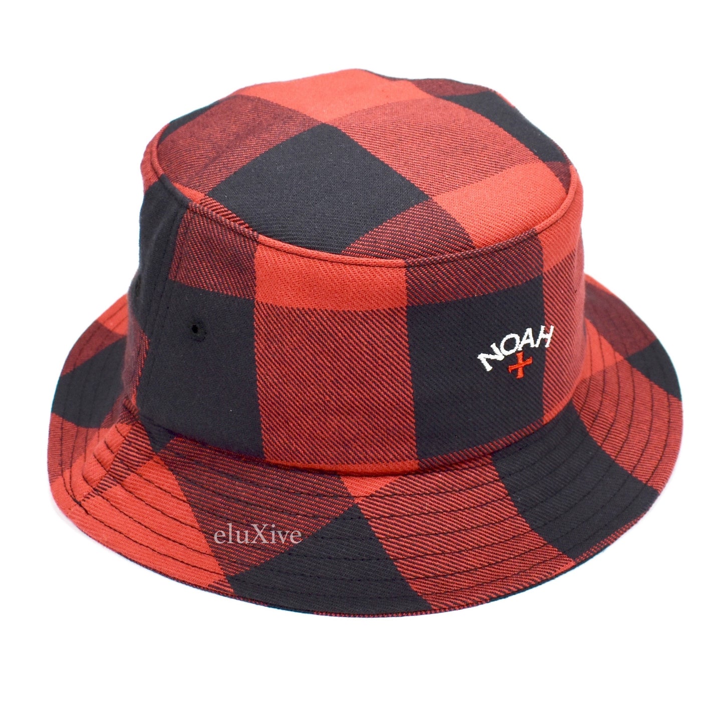 Noah - Red Buffalo Plaid Core Logo Bucket Hat