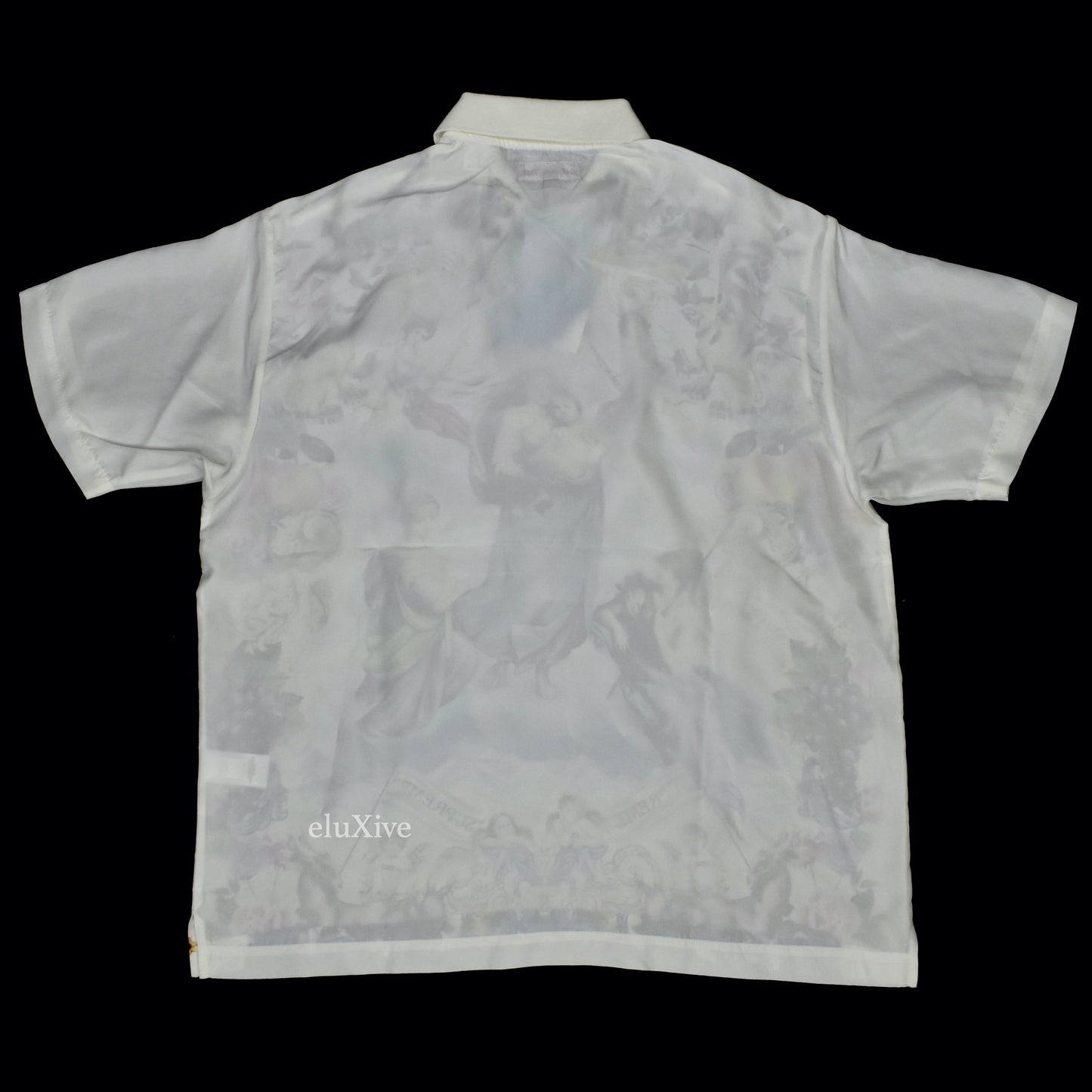 Supreme - Heavenly Print Silk Polo Shirt (White)