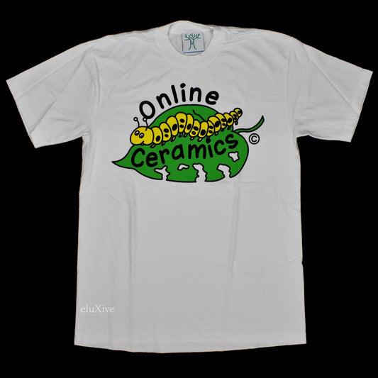 Online Ceramics - Everything Counts Caterpillar Logo T-Shirt (White)