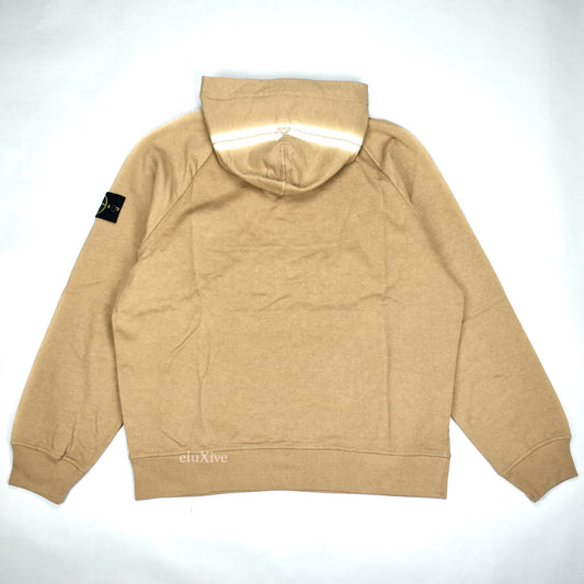 Supreme x Stone Island - Tan Side Stripe Logo Hoodie
