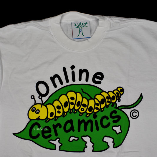 Online Ceramics - Everything Counts Caterpillar Logo T-Shirt (White)