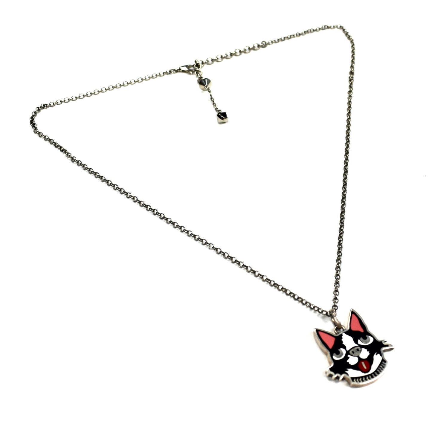 Gucci - Silver Bosco & Orso Dog Pendant Chain Necklace