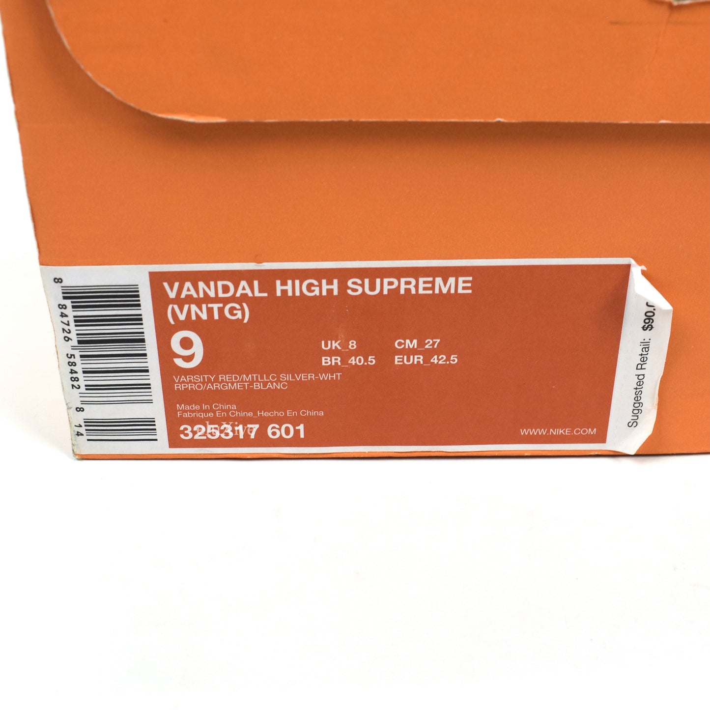 Nike - Vandal High Supreme Vintage Pack (Red/Silver)