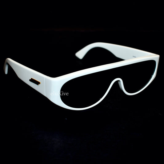 Bottega Veneta - White Original 06 Futuristic Sunglasses