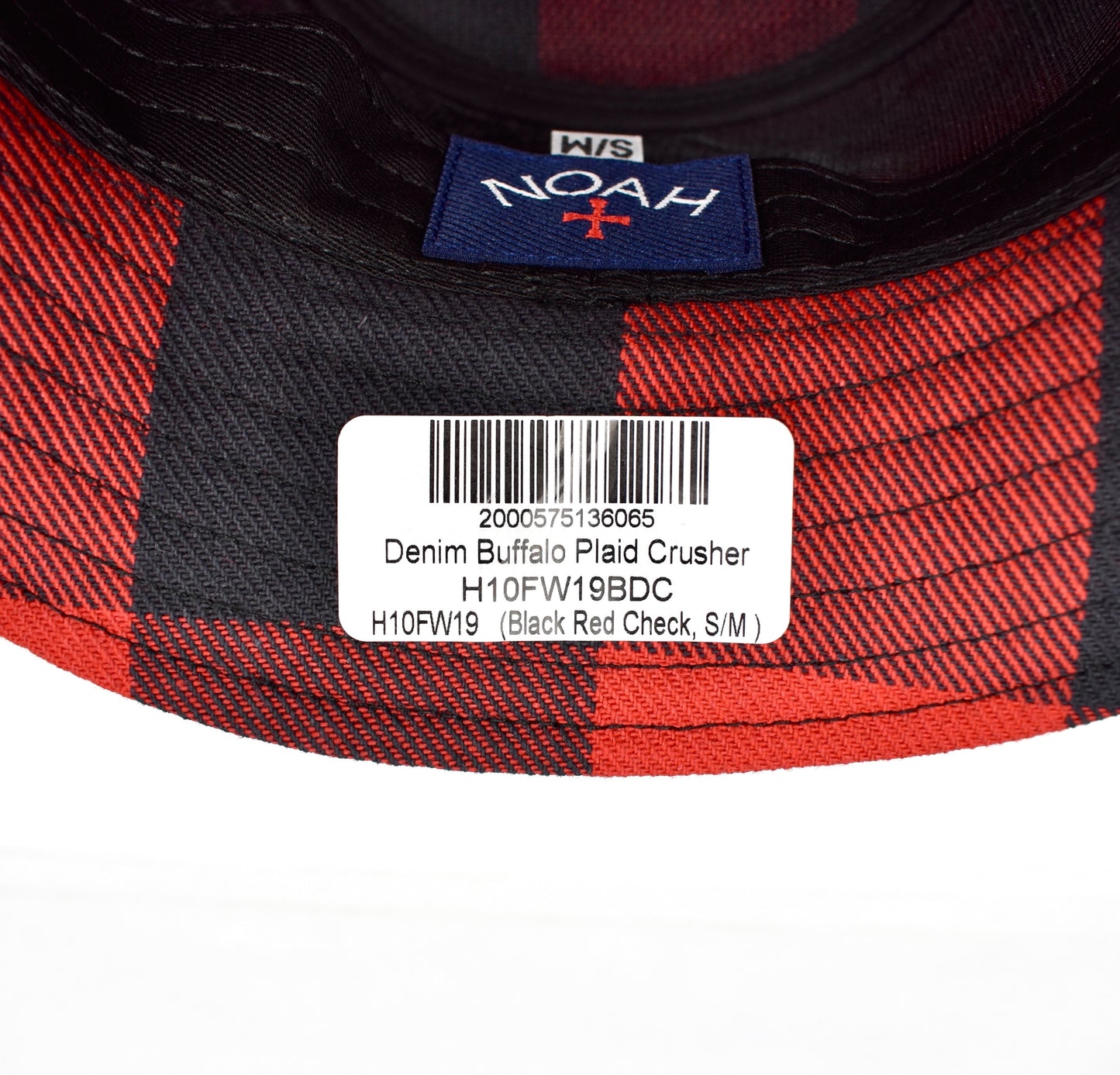 Noah - Red Buffalo Plaid Core Logo Bucket Hat