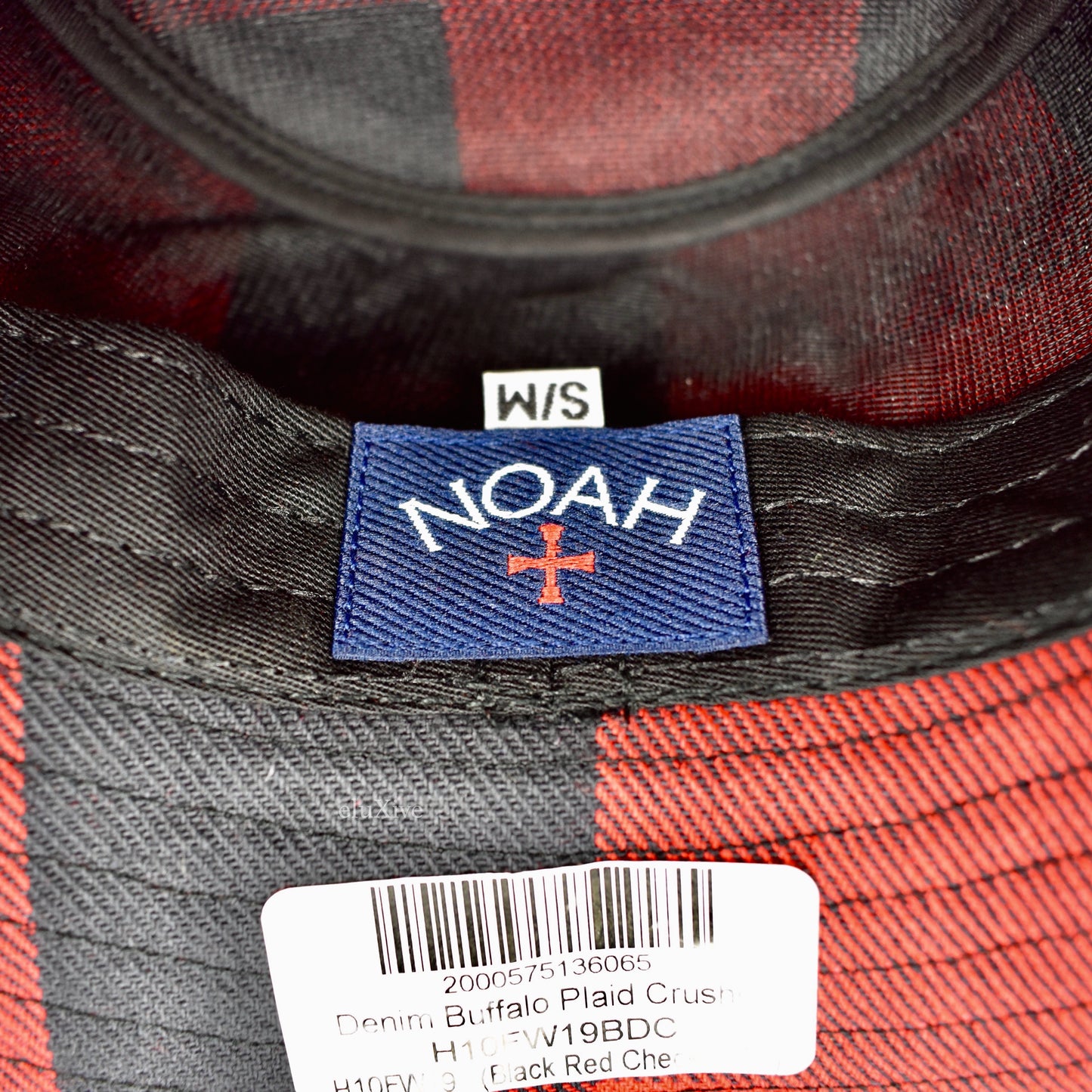 Noah - Red Buffalo Plaid Core Logo Bucket Hat