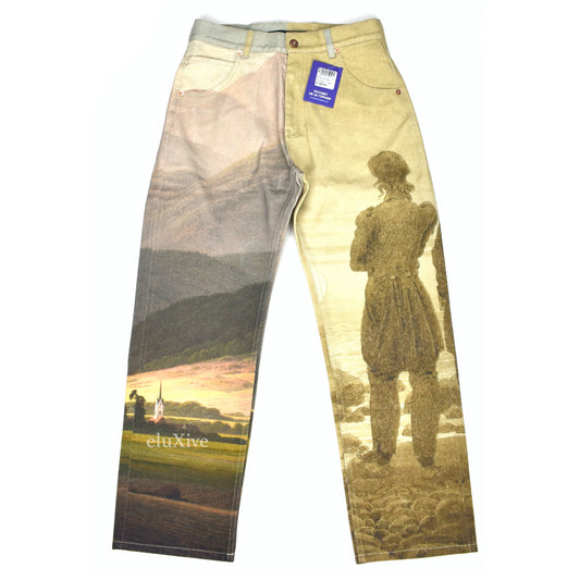 Paccbet - Caspar David Freidrich Painting Print Denim Jeans