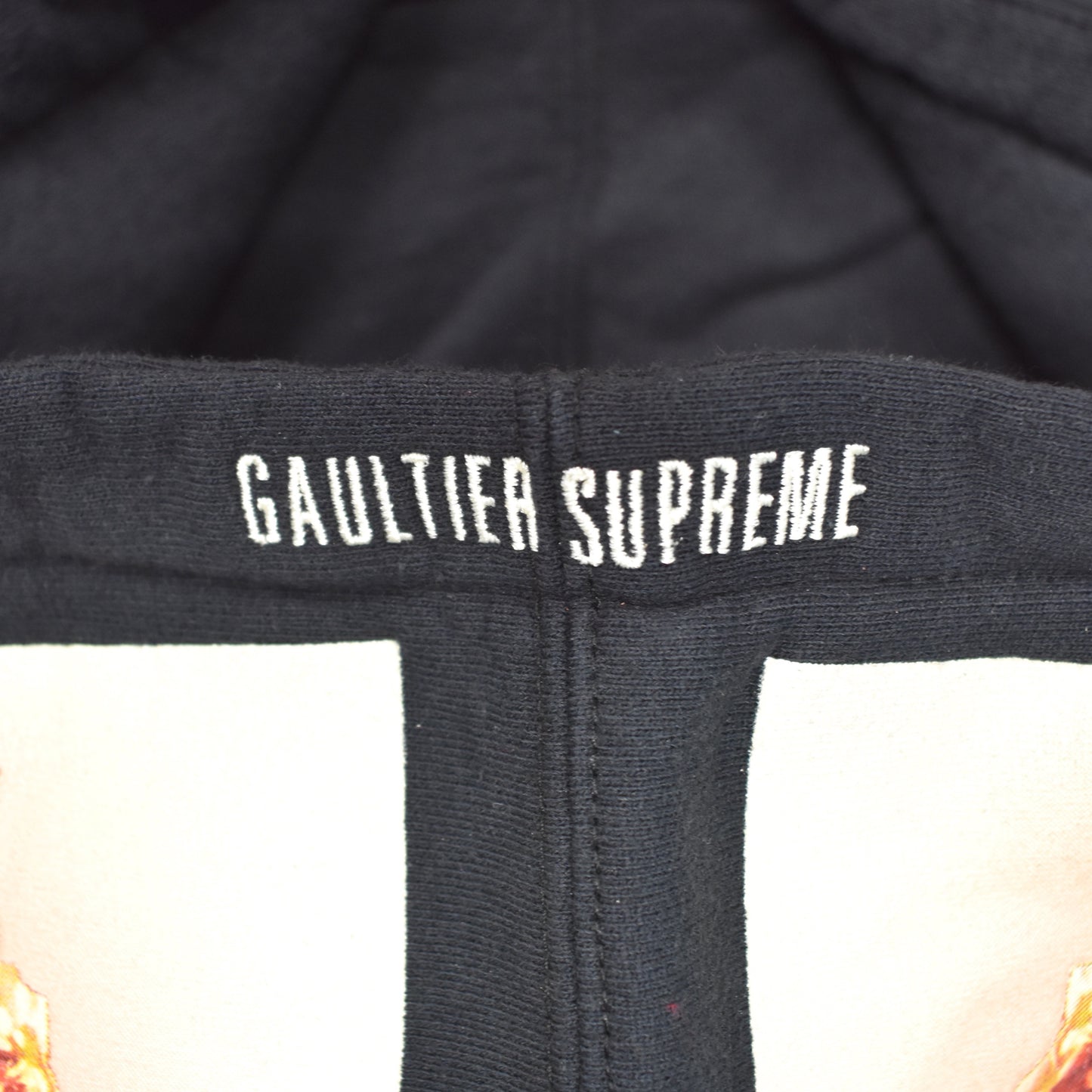 Supreme x Jean Paul Gaultier - Black Floral Print Hoodie
