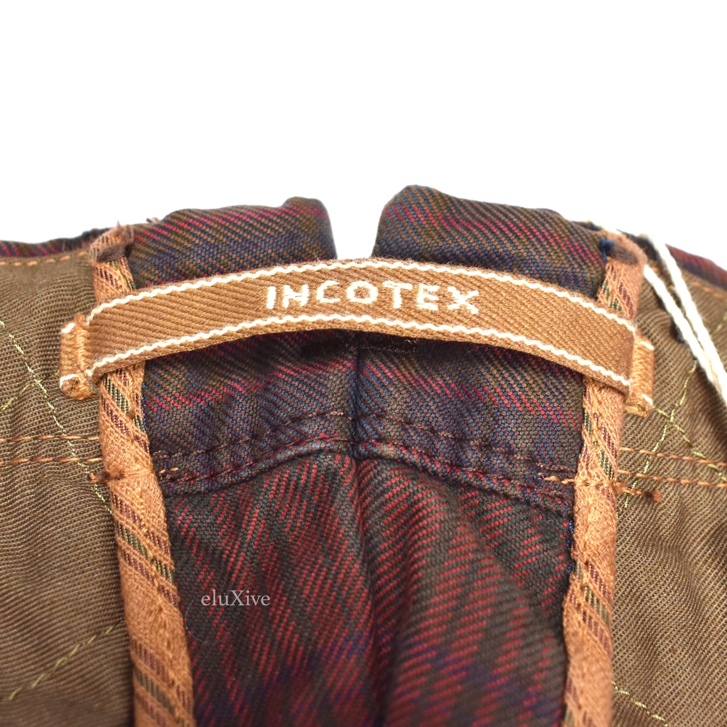 Incotex - 50's Edition Plaid Stripe Cotton Pants