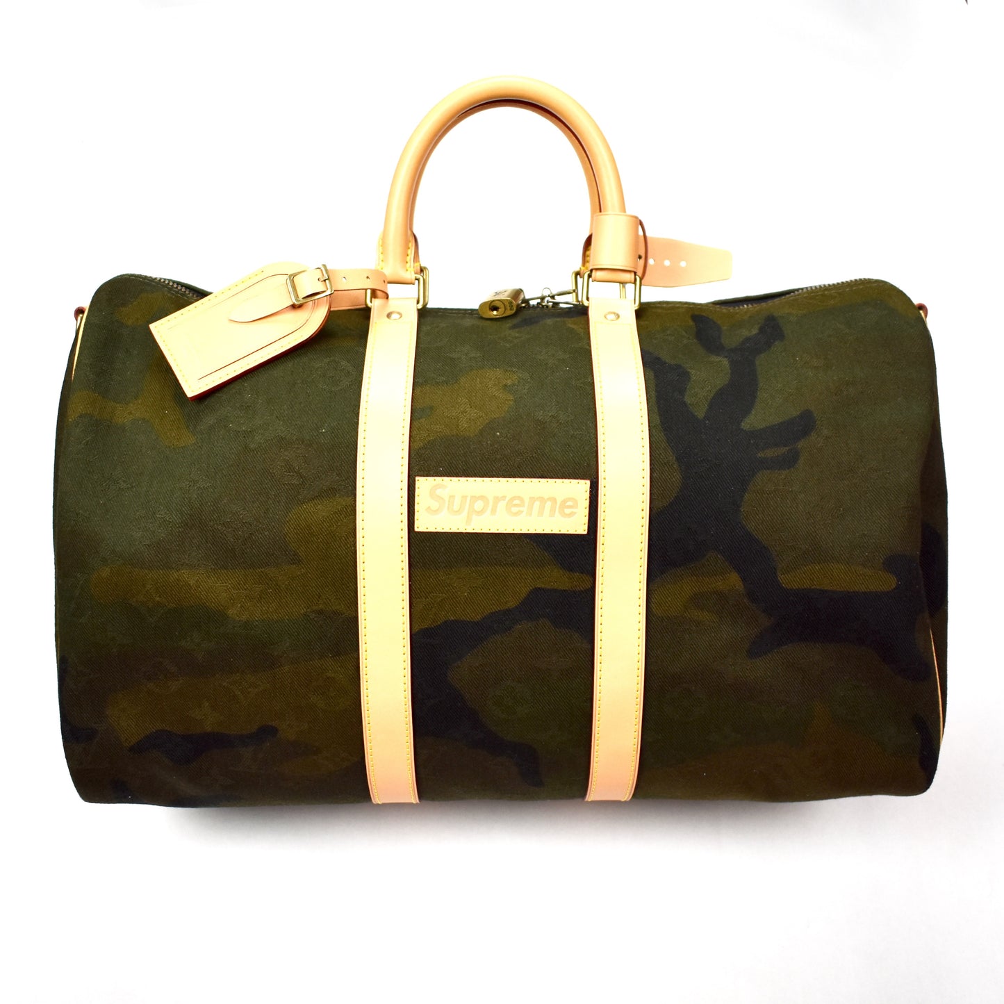 Louis Vuitton x Supreme - Monogram Camo Keepall 45