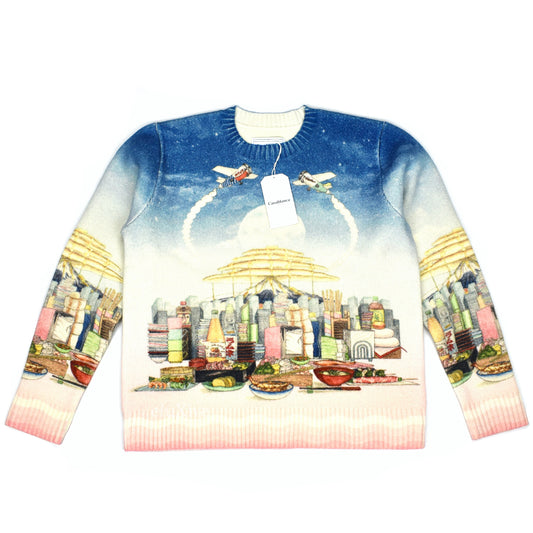 Casablanca - Casa Cafe Artwork Print Wool / Cashmere Sweater