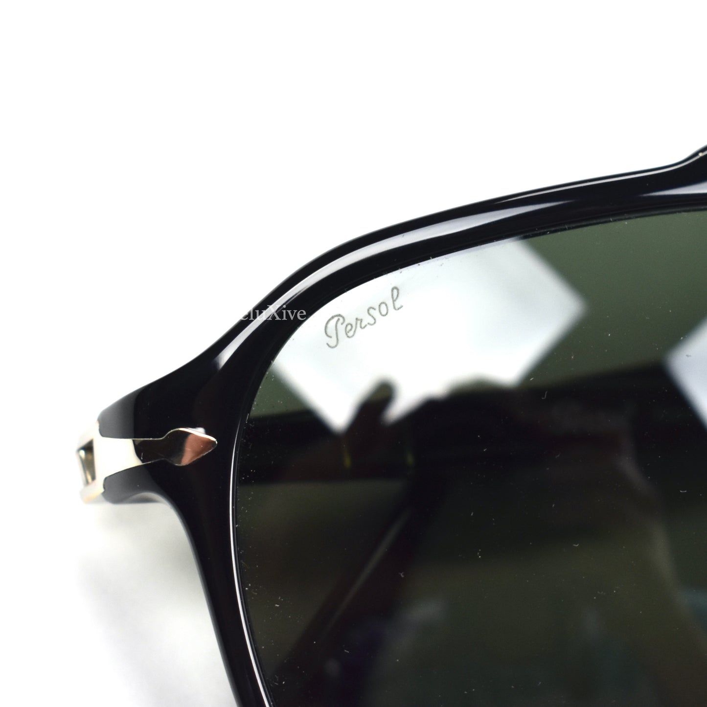 Persol - 3223-S Black / Gray Lens Vintage Pilot Sunglasses