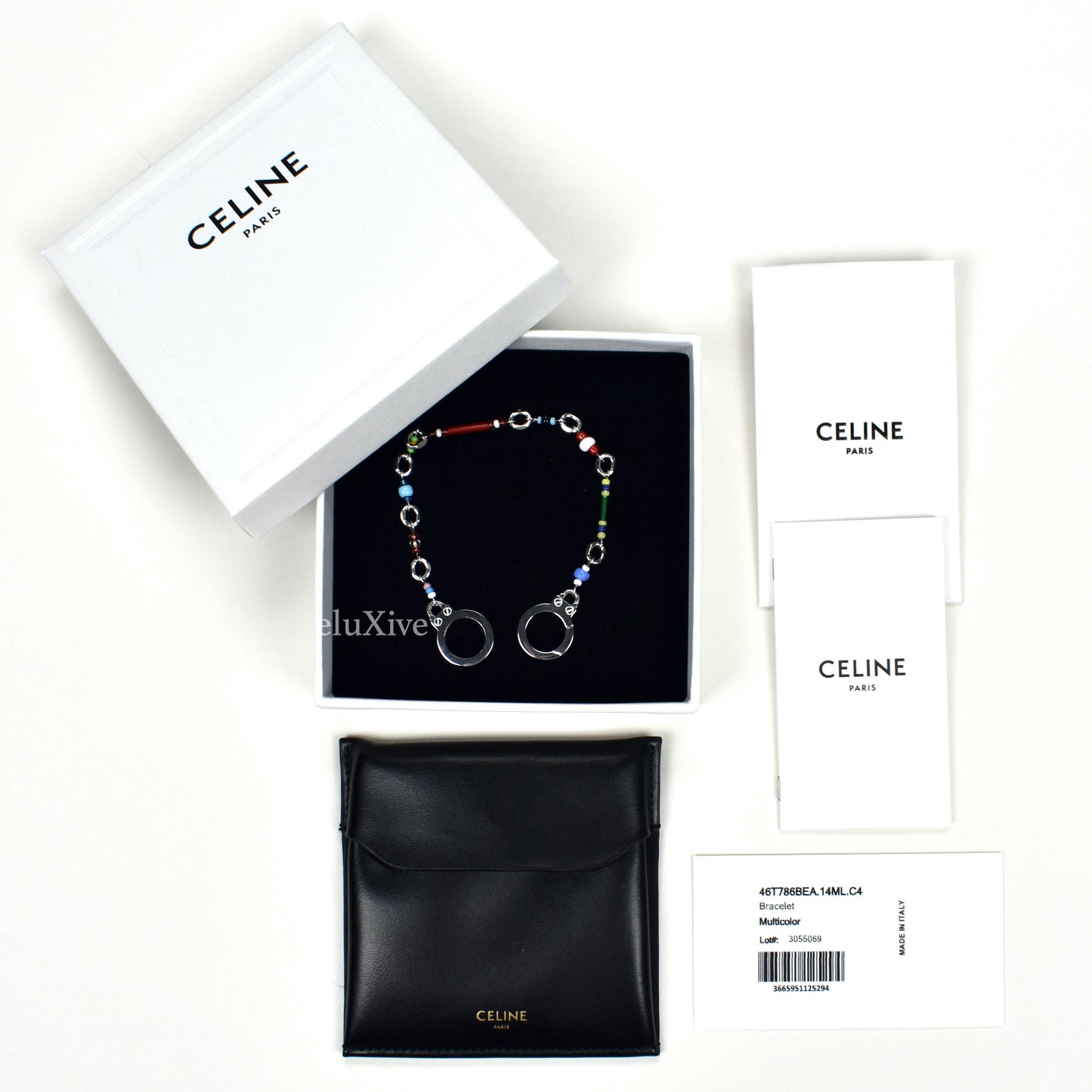 Celine - Beaded Handcuff Clasp Bracelet