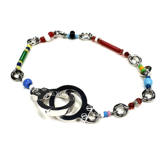 Celine - Beaded Handcuff Clasp Bracelet