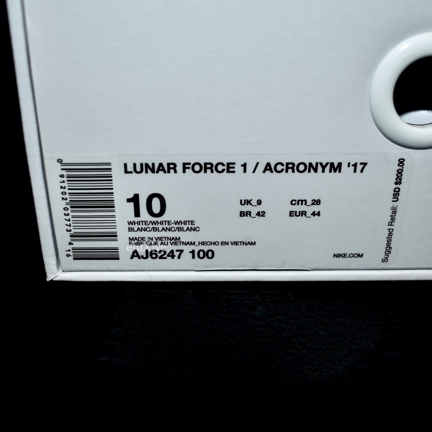 Nike x Acronym - Air Force 1 Lunar '17 'AF-100' (White)