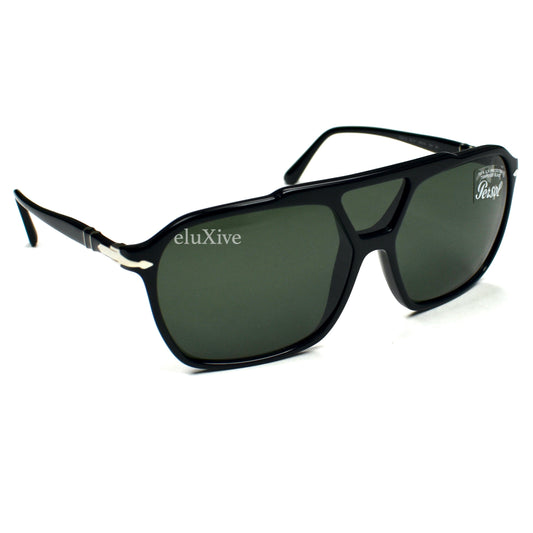 Persol - 3223-S Black / Gray Lens Vintage Pilot Sunglasses