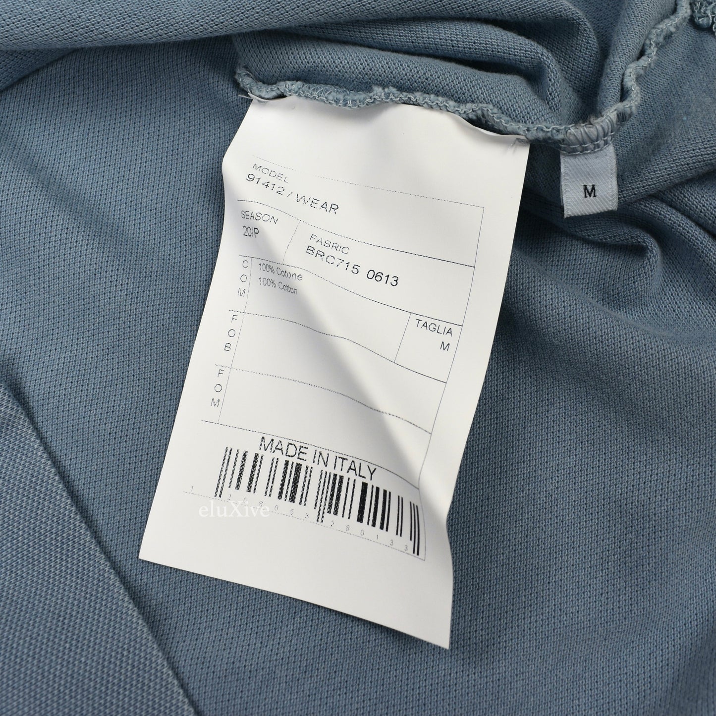 Boglioli - Slate Blue Vertical Stripe Polo Shirt