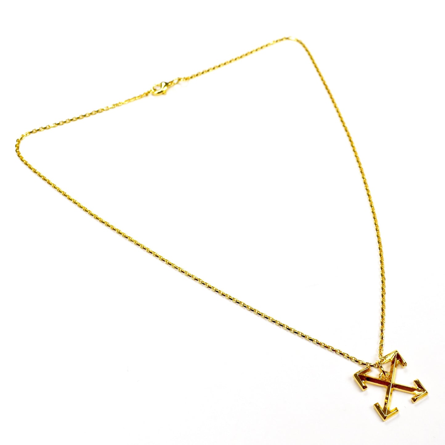 Off-White - Gold Arrows Logo Chain Necklace