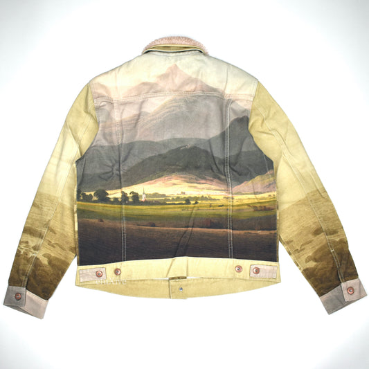 Paccbet - Caspar David Freidrich Painting Print Trucker Jacket
