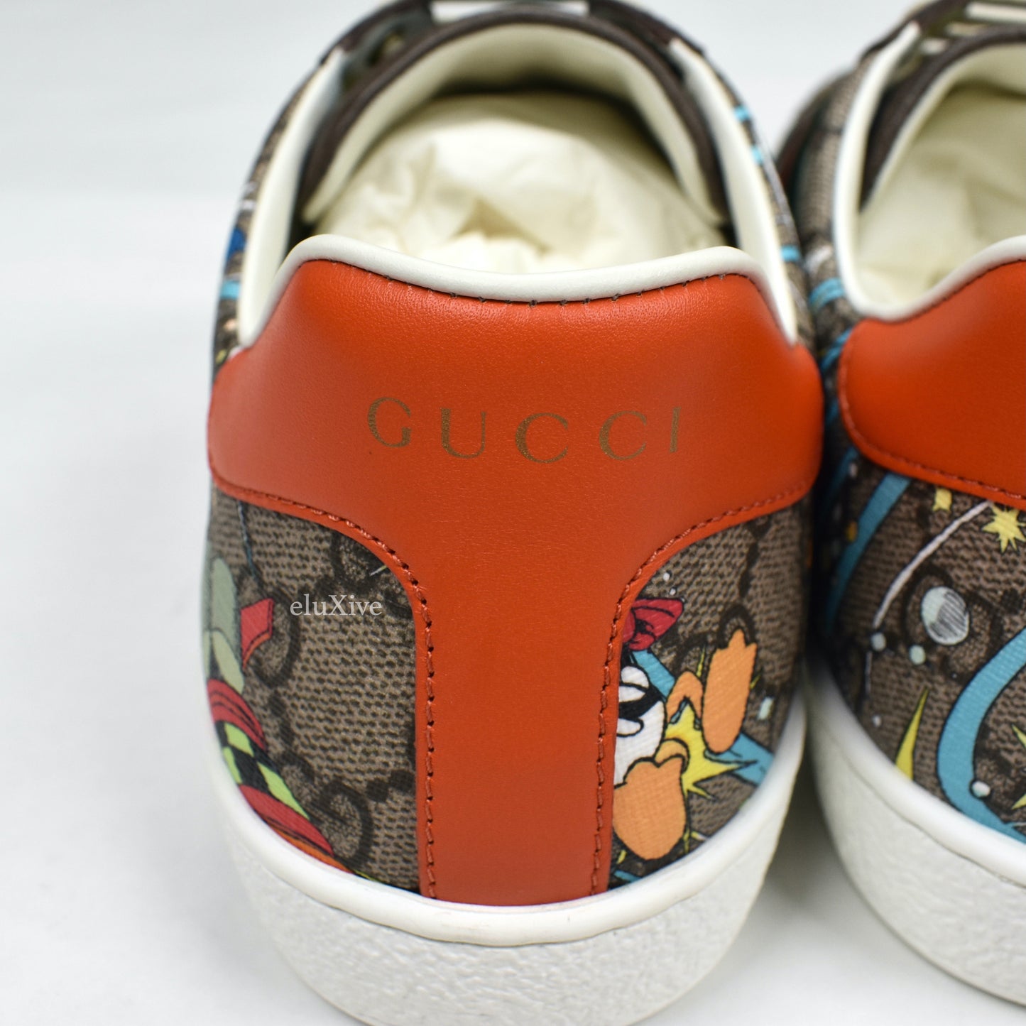Gucci x Disney - GG Supreme Monogram Donald Duck 'Ace' Sneakers