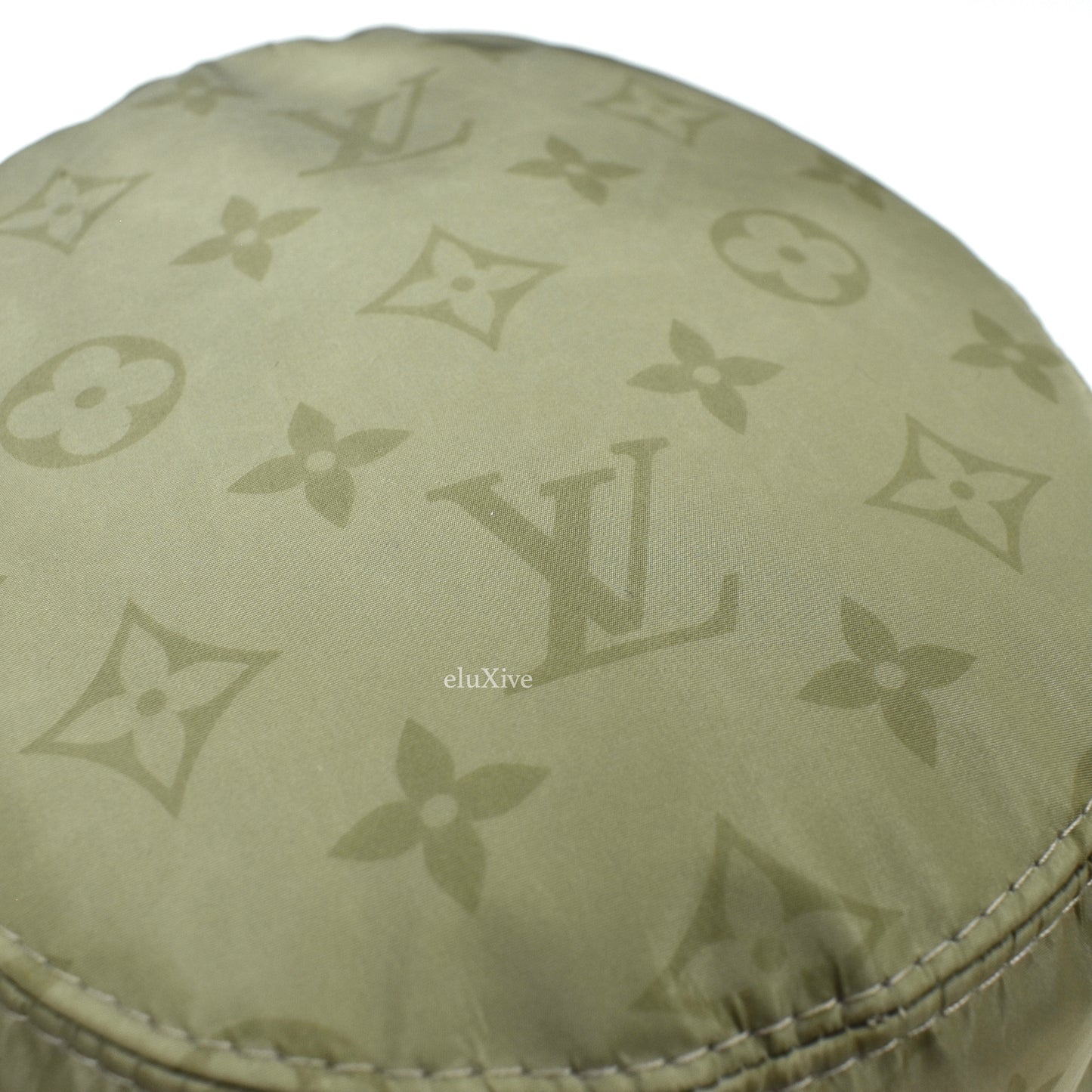 Louis Vuitton - Beige Monogram Reversible Rain Bucket Hat