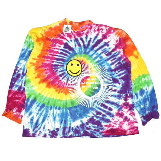 Cactus Plant Flea Market - Tie-Dye Smiley Logo L/S T-Shirt