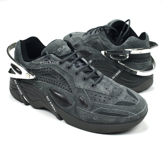 Raf Simons - Gray Suede Cylon-21 Runner Sneakers