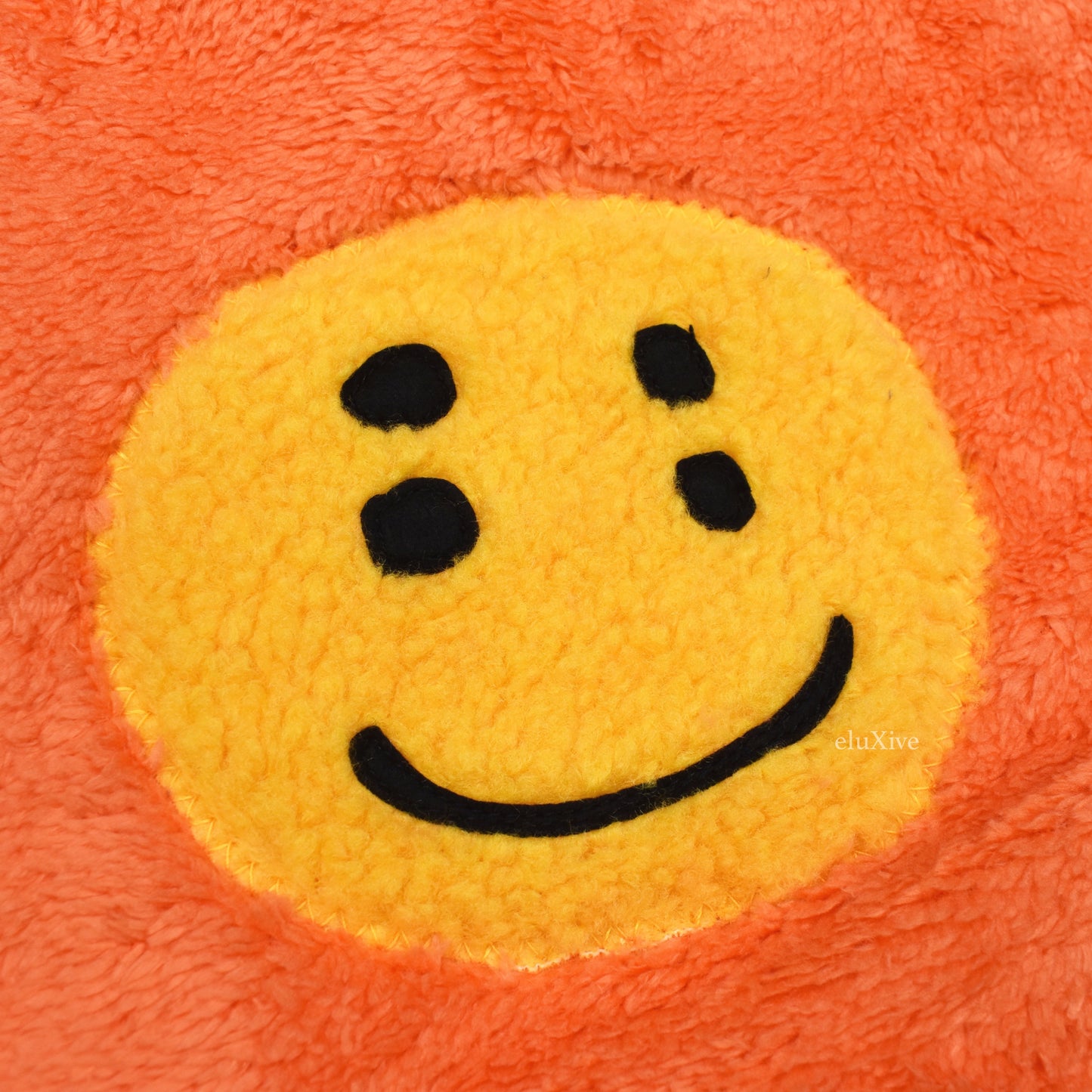 Cactus Plant Flea Market - Smiley Face Fur Tote Bag (Orange)