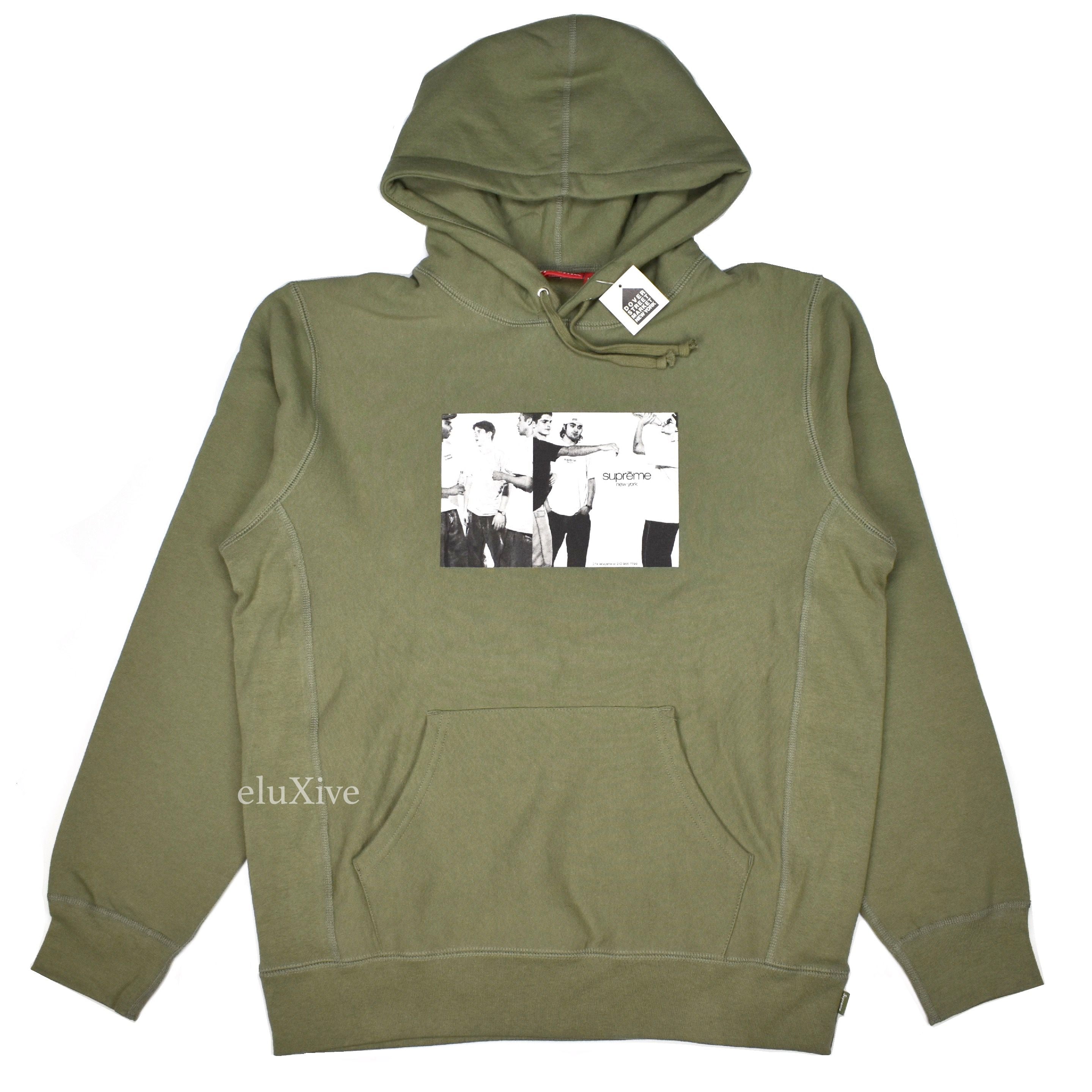 Supreme - Classic Ad Logo Hoodie (Olive) – eluXive