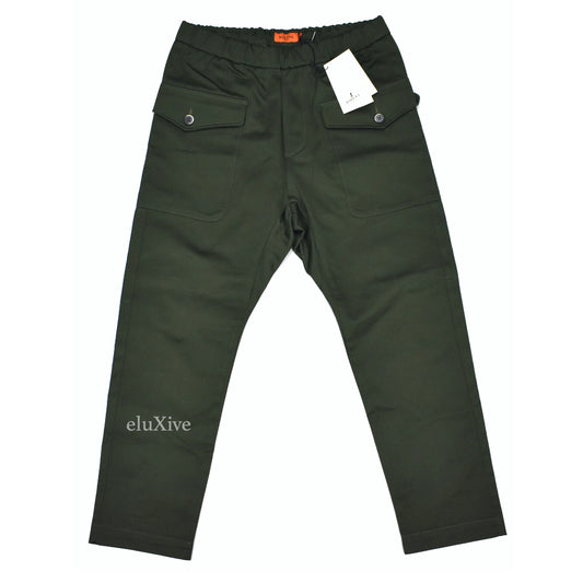 Barena - Dark Olive Heavyweight Twill Lounge Pants