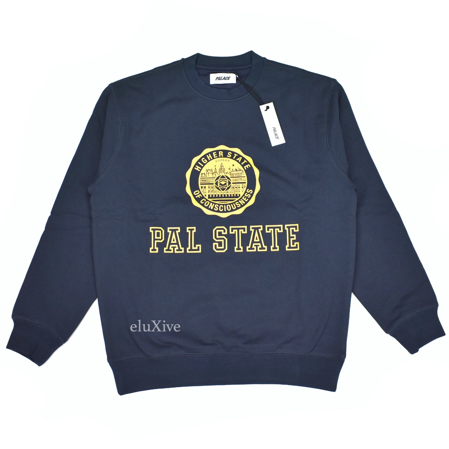Palace - Navy Pal State College Logo Sweatshirt