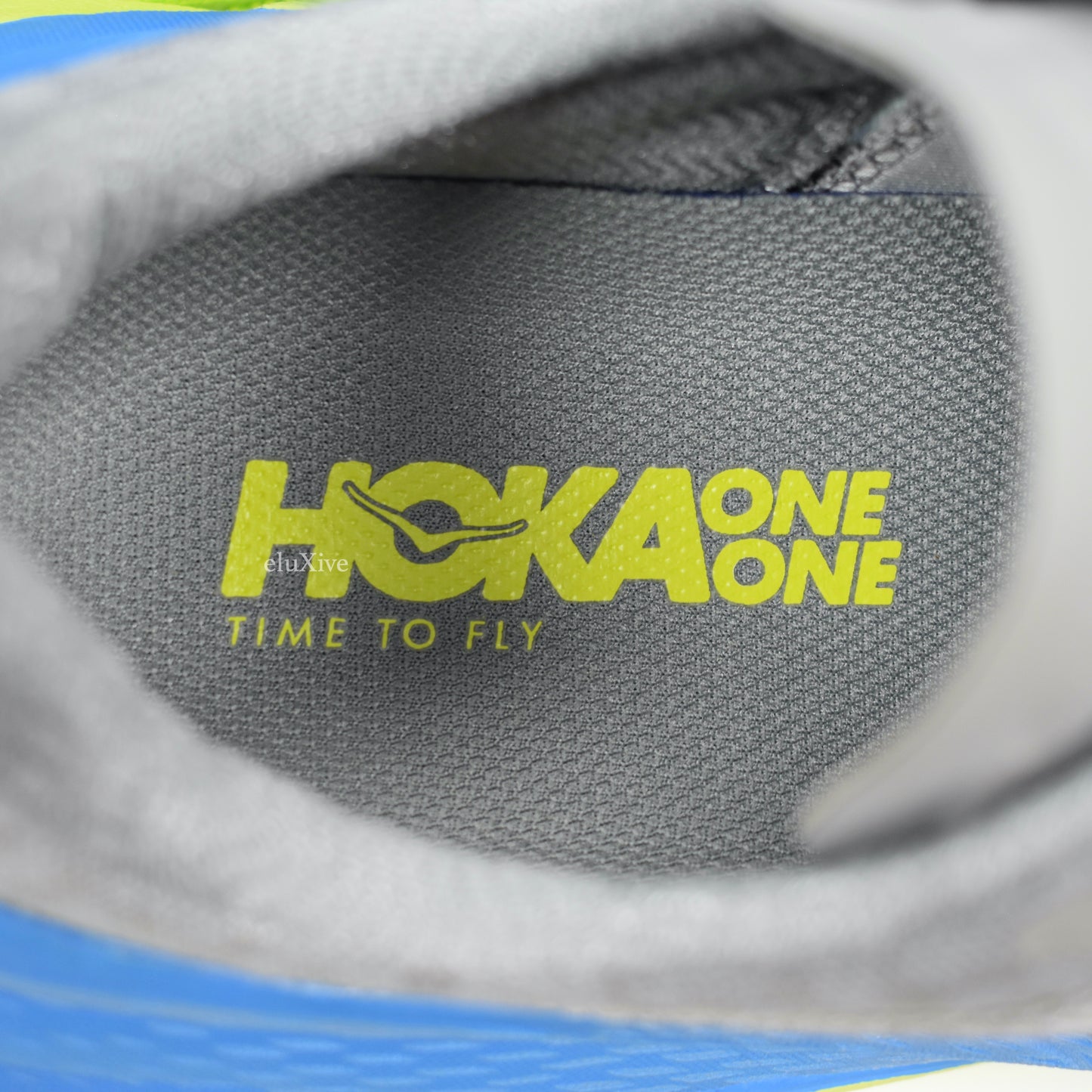 Hoka One One - Tennine Running Sneakers (Gray/Blue/Yellow)
