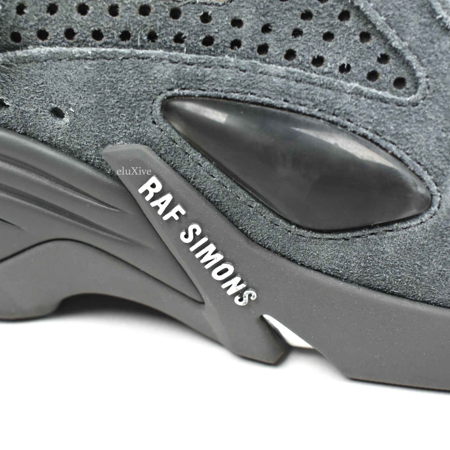 Raf Simons - Gray Suede Cylon-21 Runner Sneakers