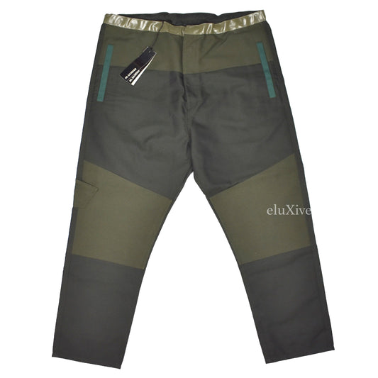 Jil Sander - Olive Patchwork Military Fabric Pants