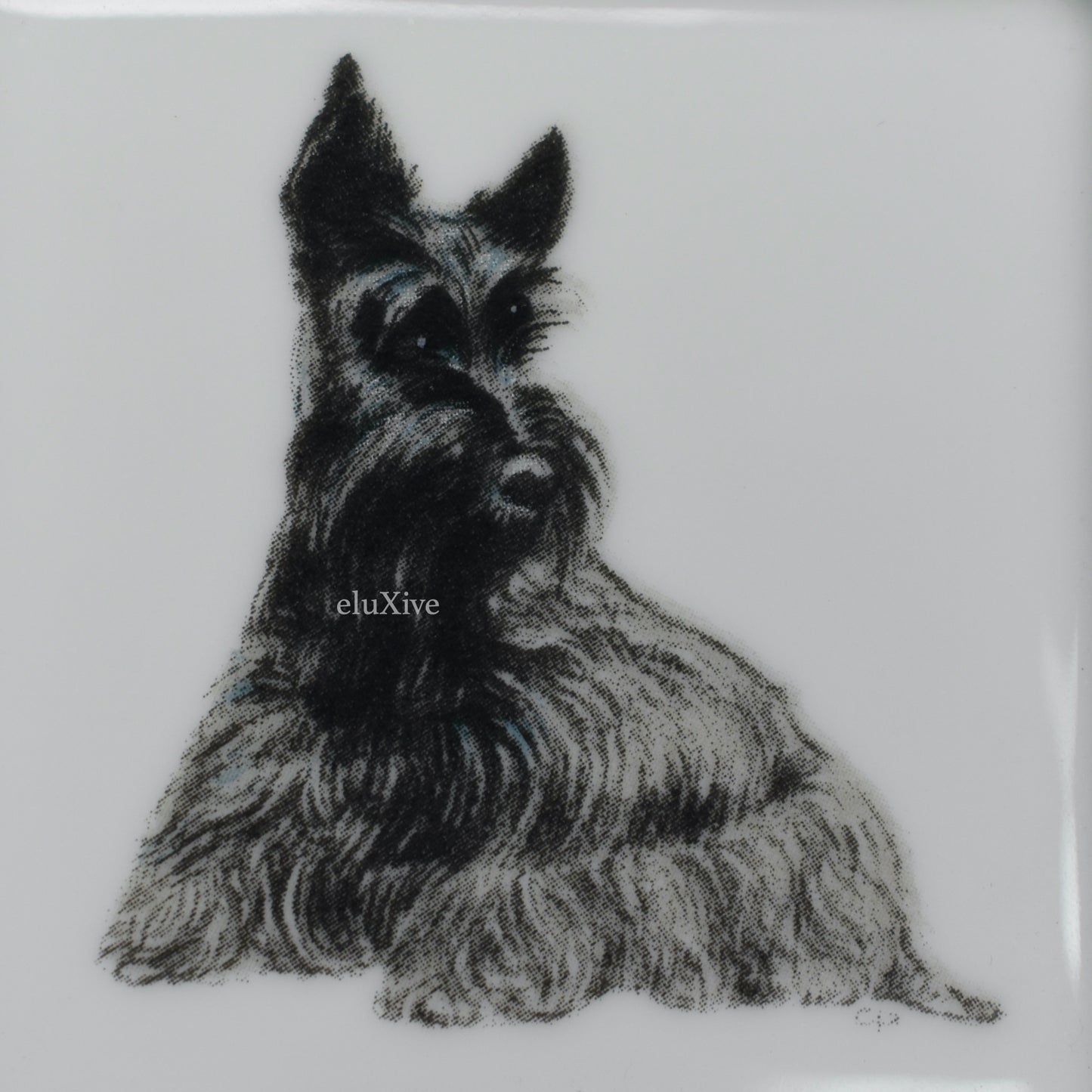 Hermes - Scottish Terrier Dog Print Mini Ashtray