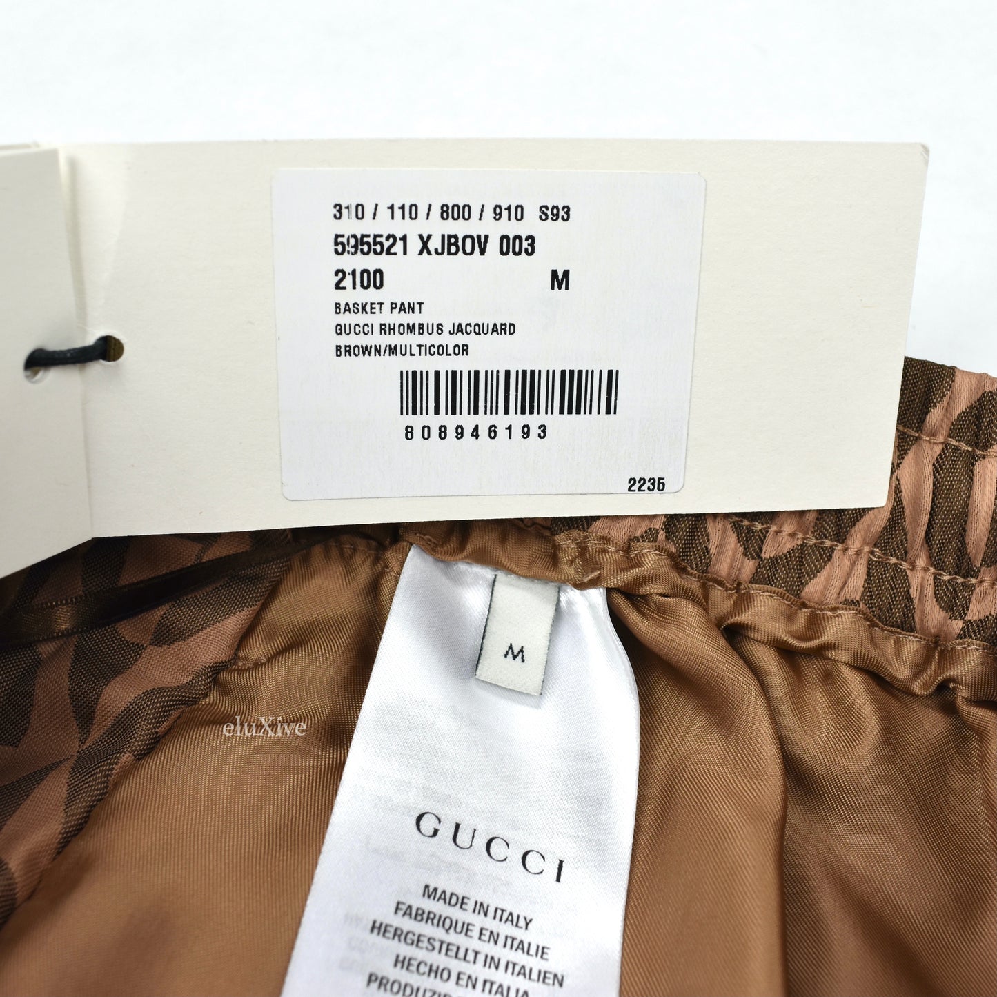 Gucci - Rhombus Monogram Woven Web Stripe Shorts