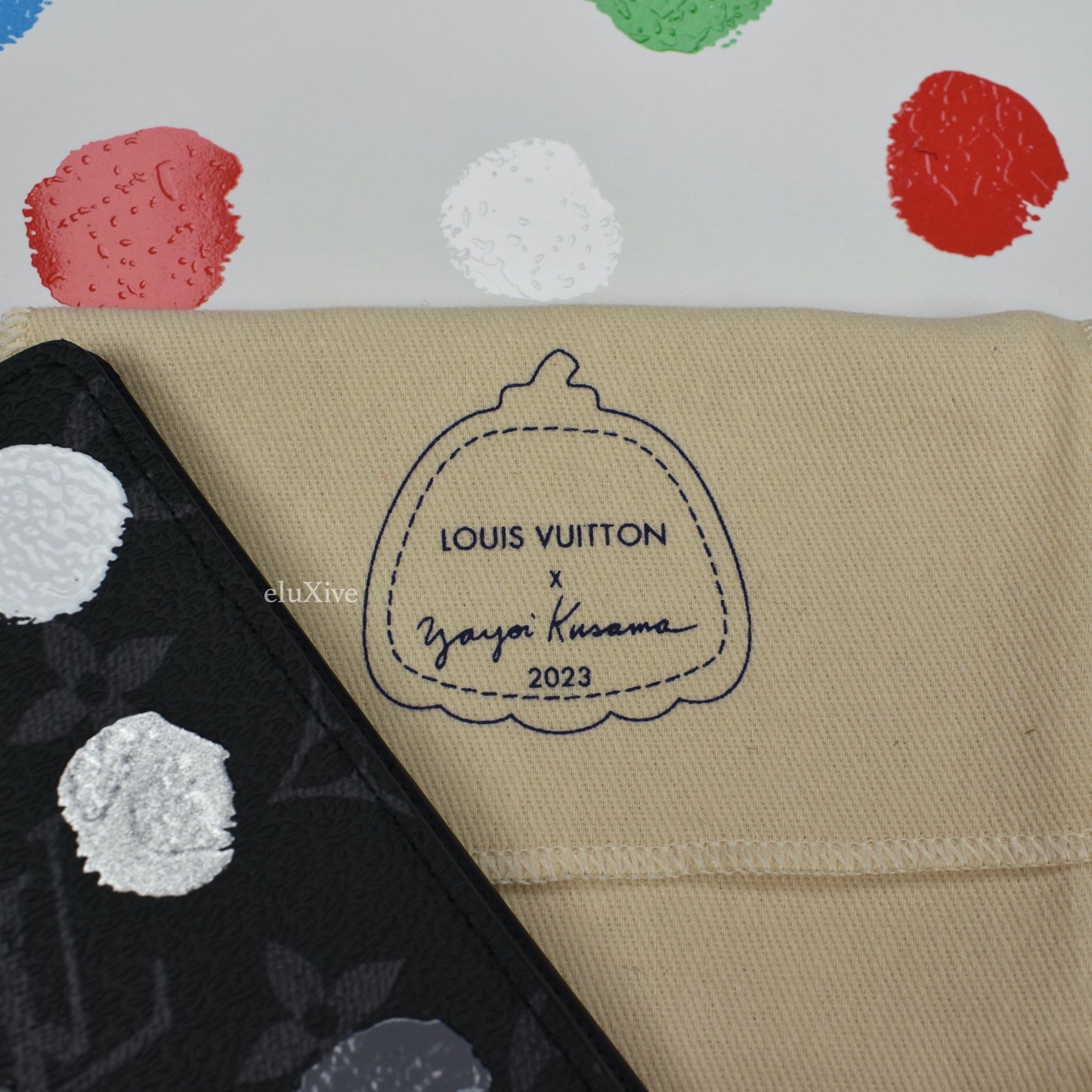 Louis Vuitton x Yayoi Kusama Painted Dots Monogram Square Scarf