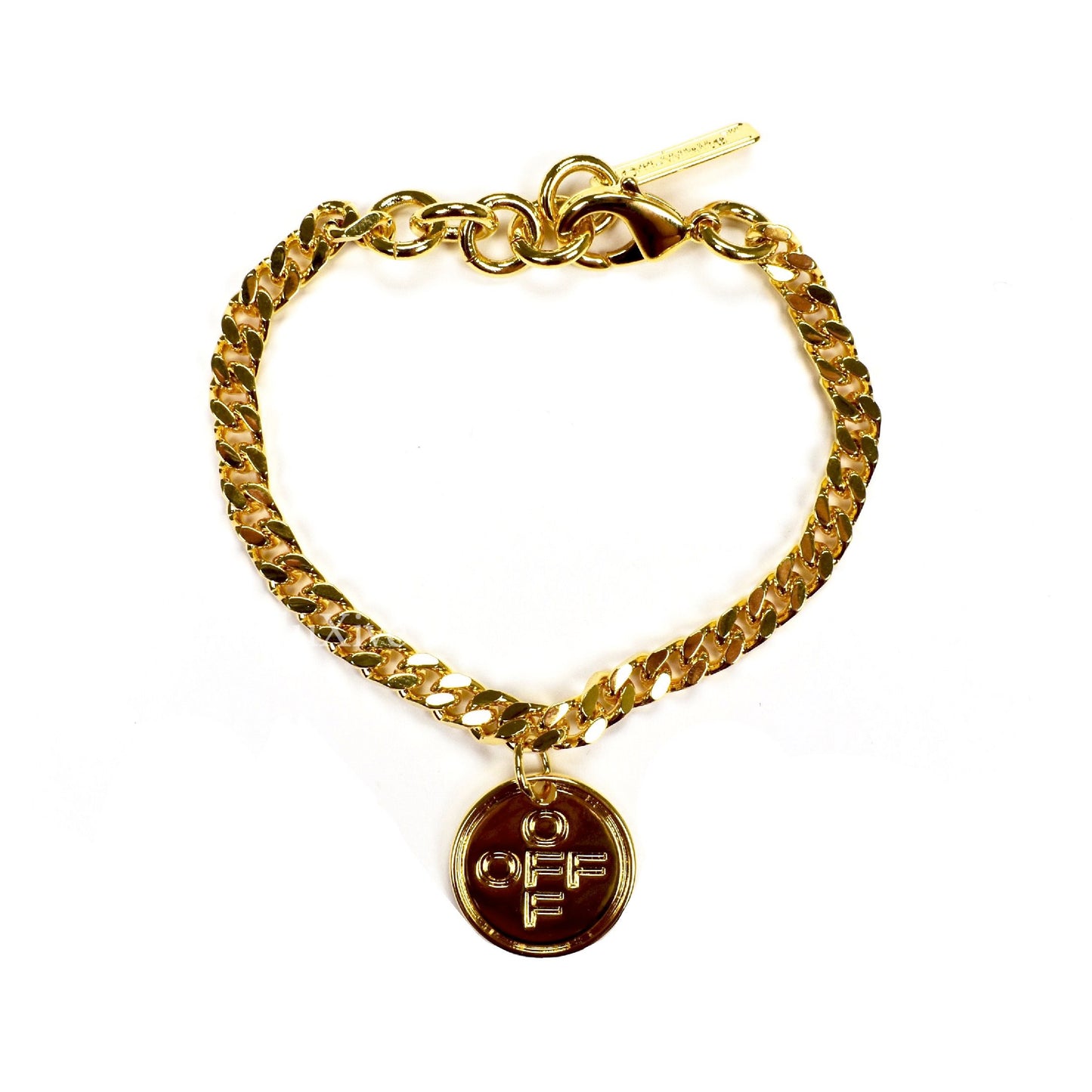 Off-White - Gold Cross Logo Chain Bracelet