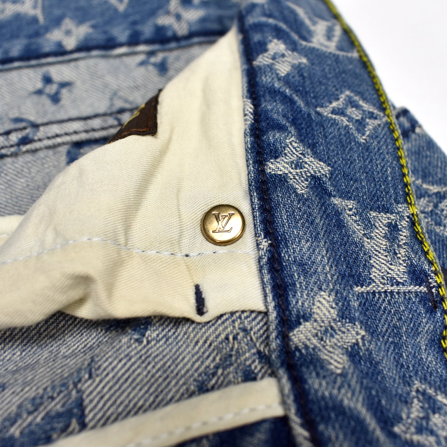 Vest Louis Vuitton x Supreme Blue size 52 FR in Denim - Jeans