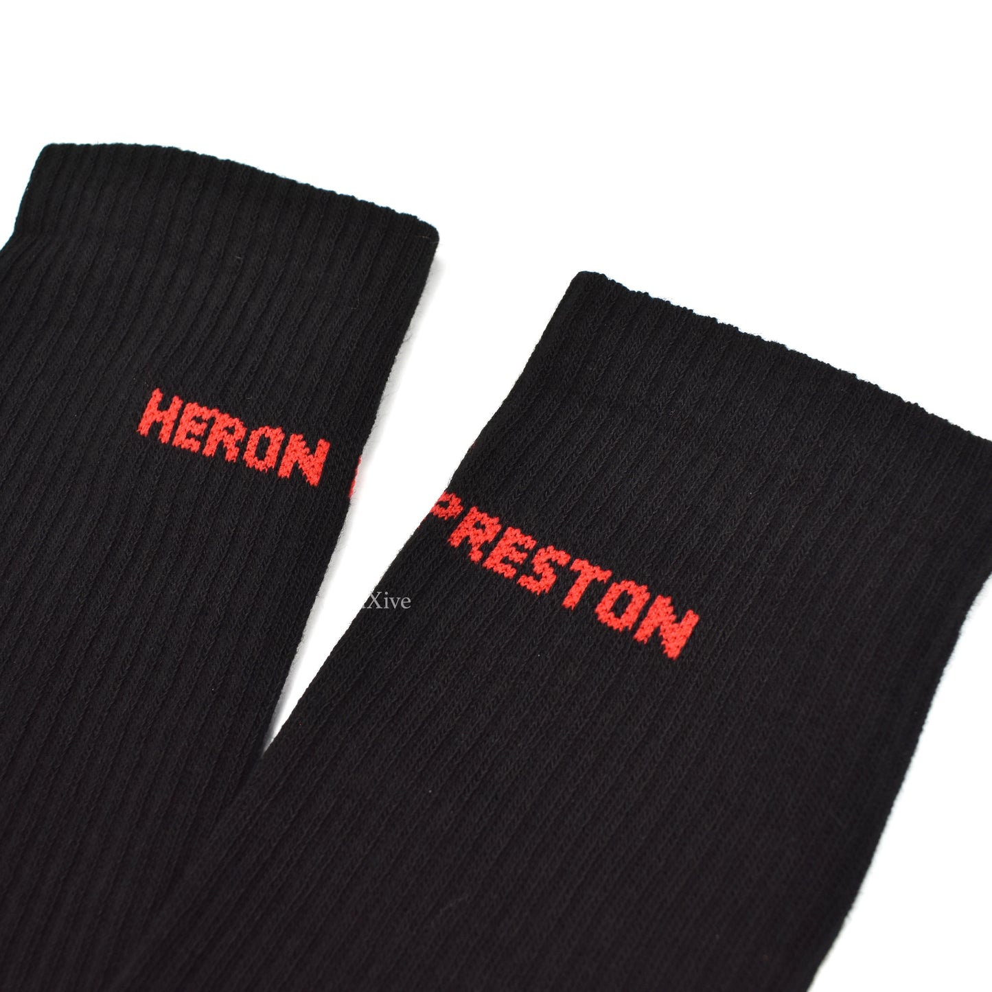 Heron Preston - Black Logo Knit Socks
