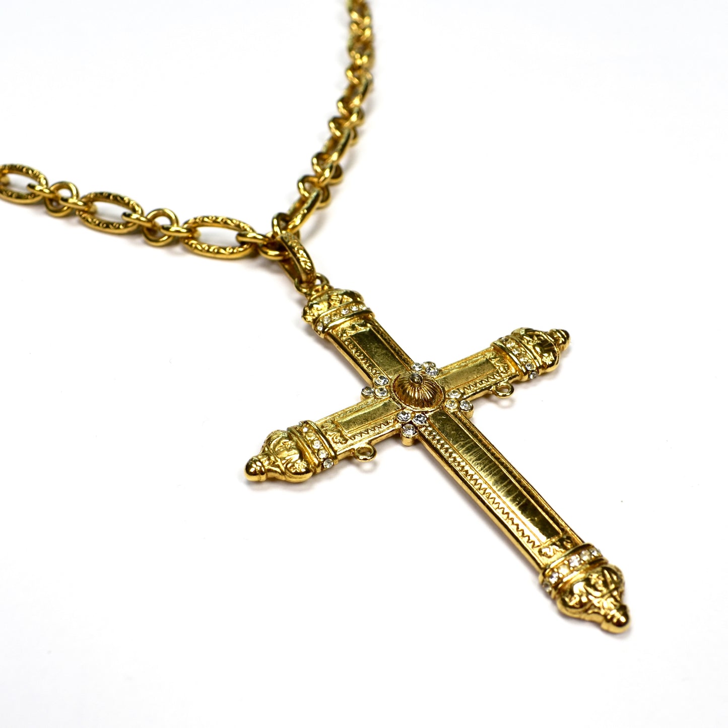 Givenchy - Gold Cross Pendant Necklace