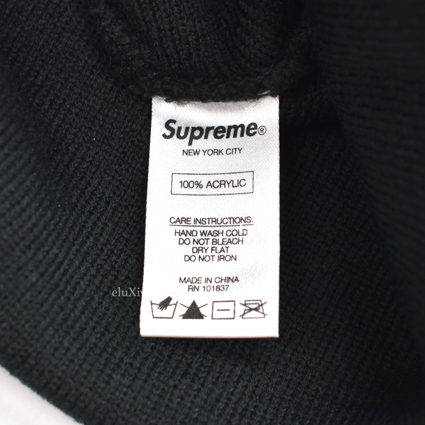 Supreme x Rap-A-Lot - Black Logo Embroidered Beanie