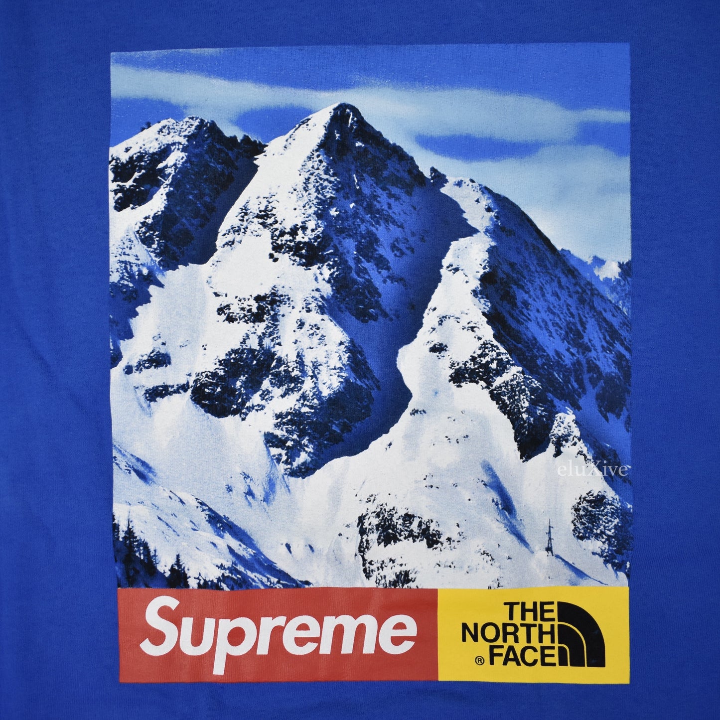 Supreme x The North Face - Blue Mountain Logo Sweatshirt