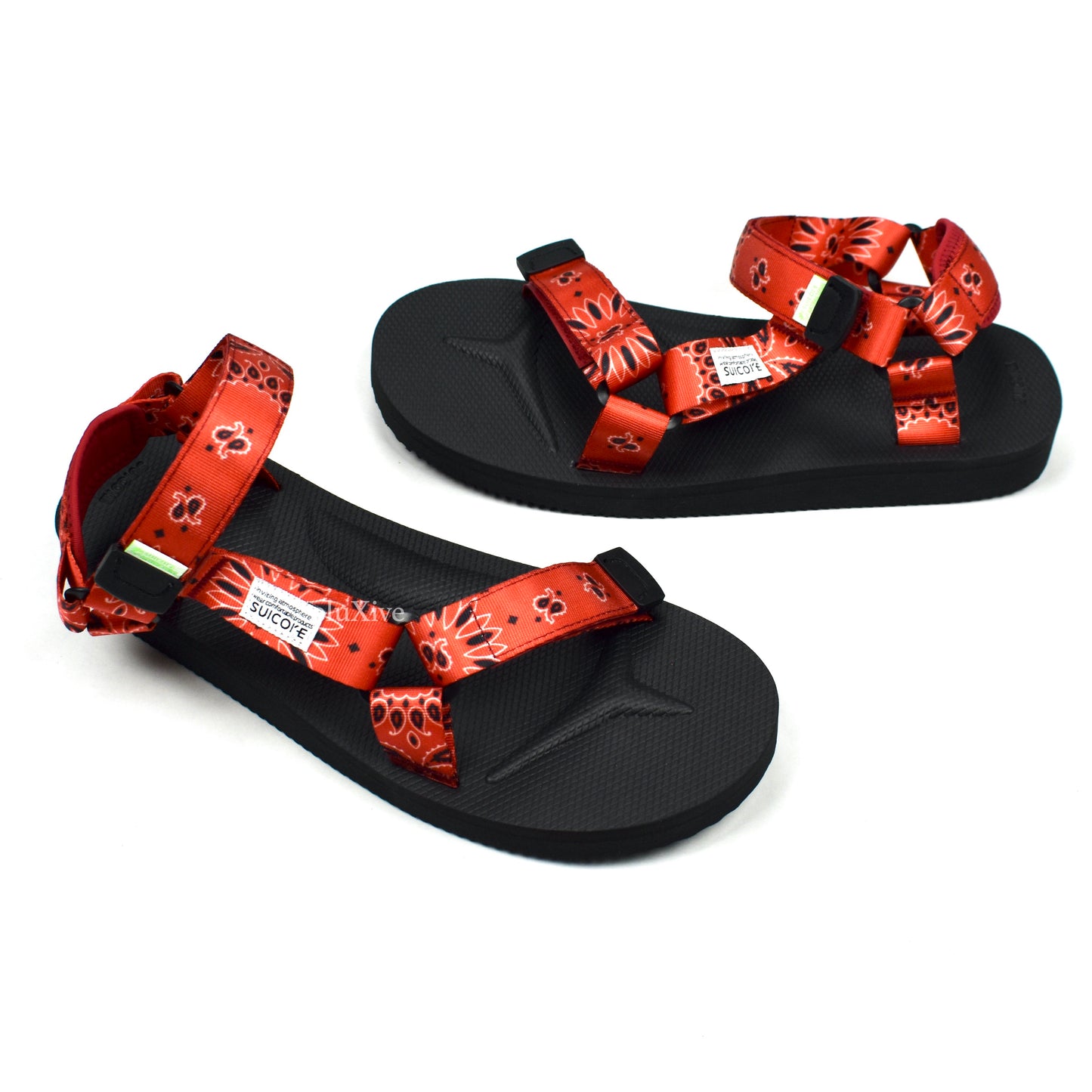 Suicoke - Depa Cab Strap Sandals (Red Bandana Paisley)