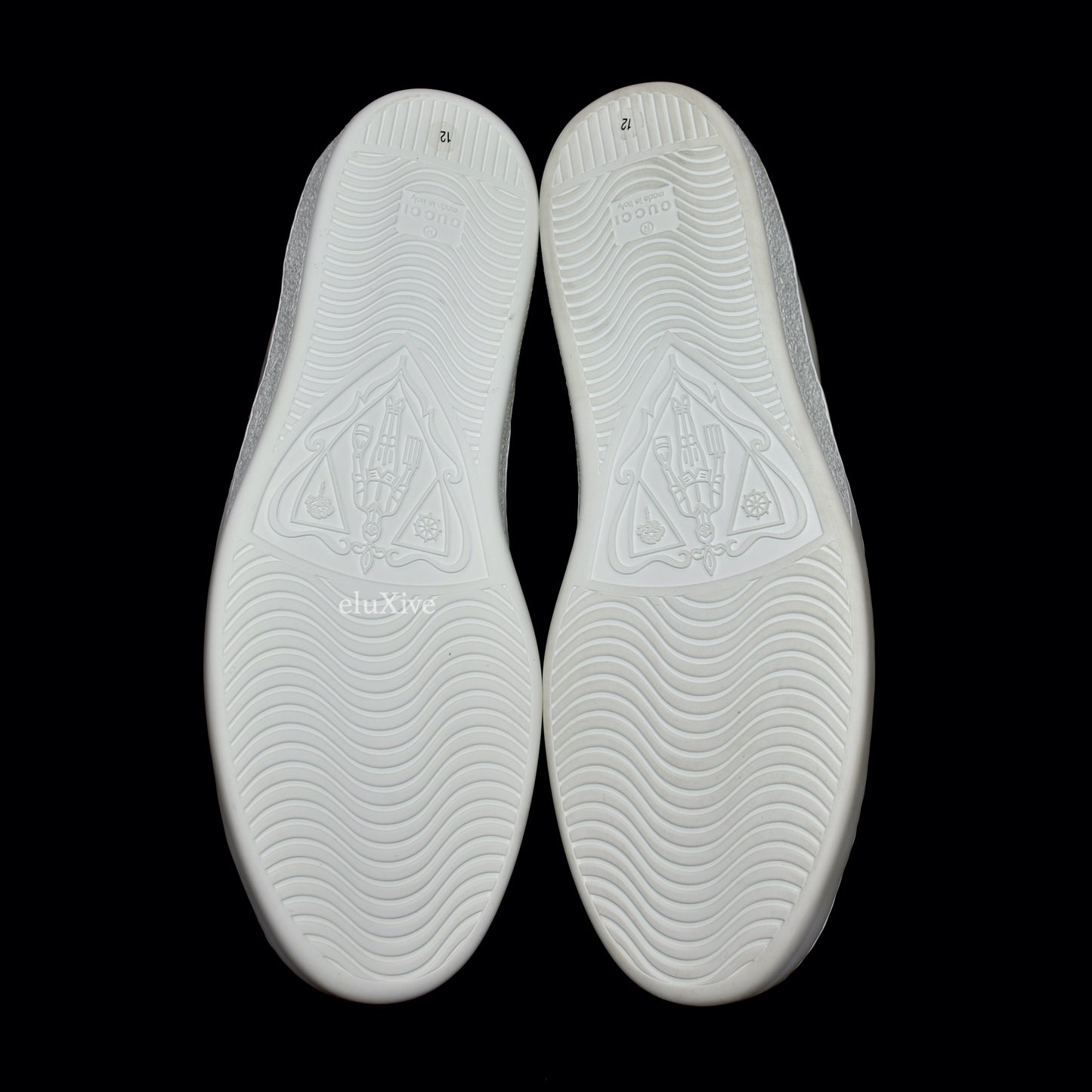 Gucci x Disney - White Leather Web Stripe Donald Duck 'Ace' Sneakers