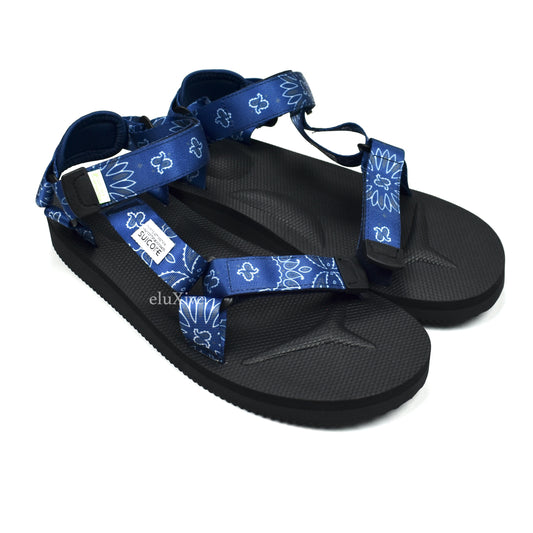 Suicoke - Depa Cab Strap Sandals (Blue Bandana Paisley)
