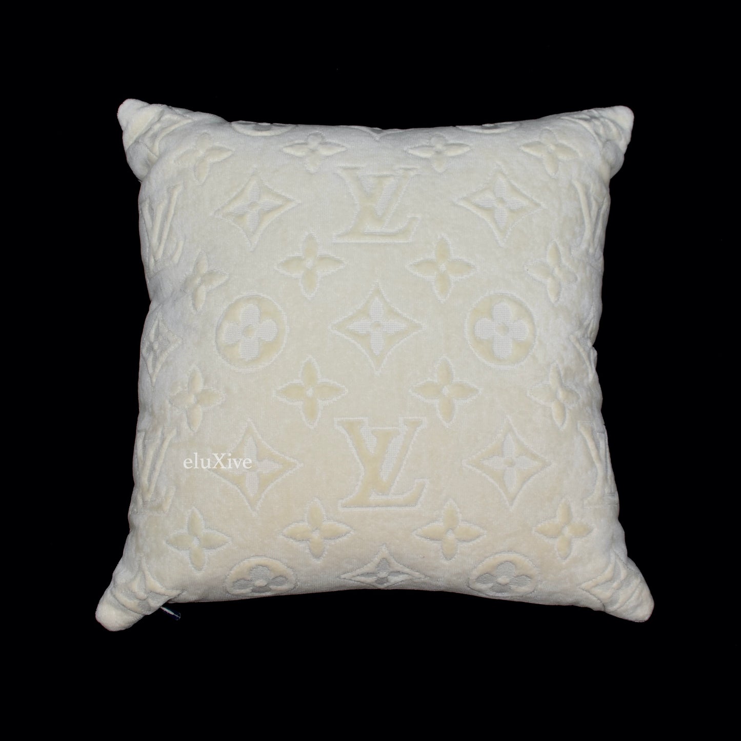 Louis Vuitton - Cream Beige LV Monogram Woven Pillow