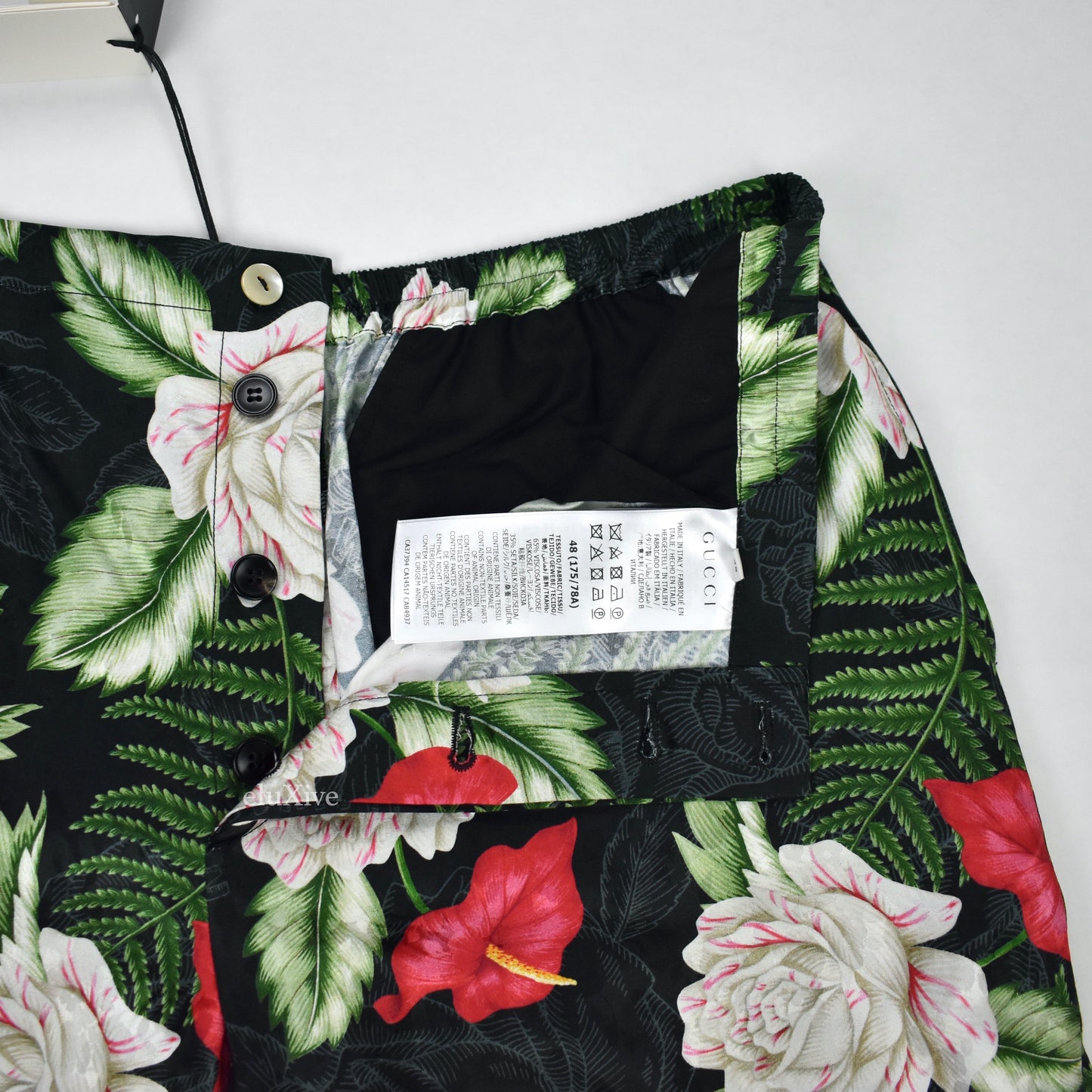 Gucci - Hawaiian Dream Floral Print Silk Shorts