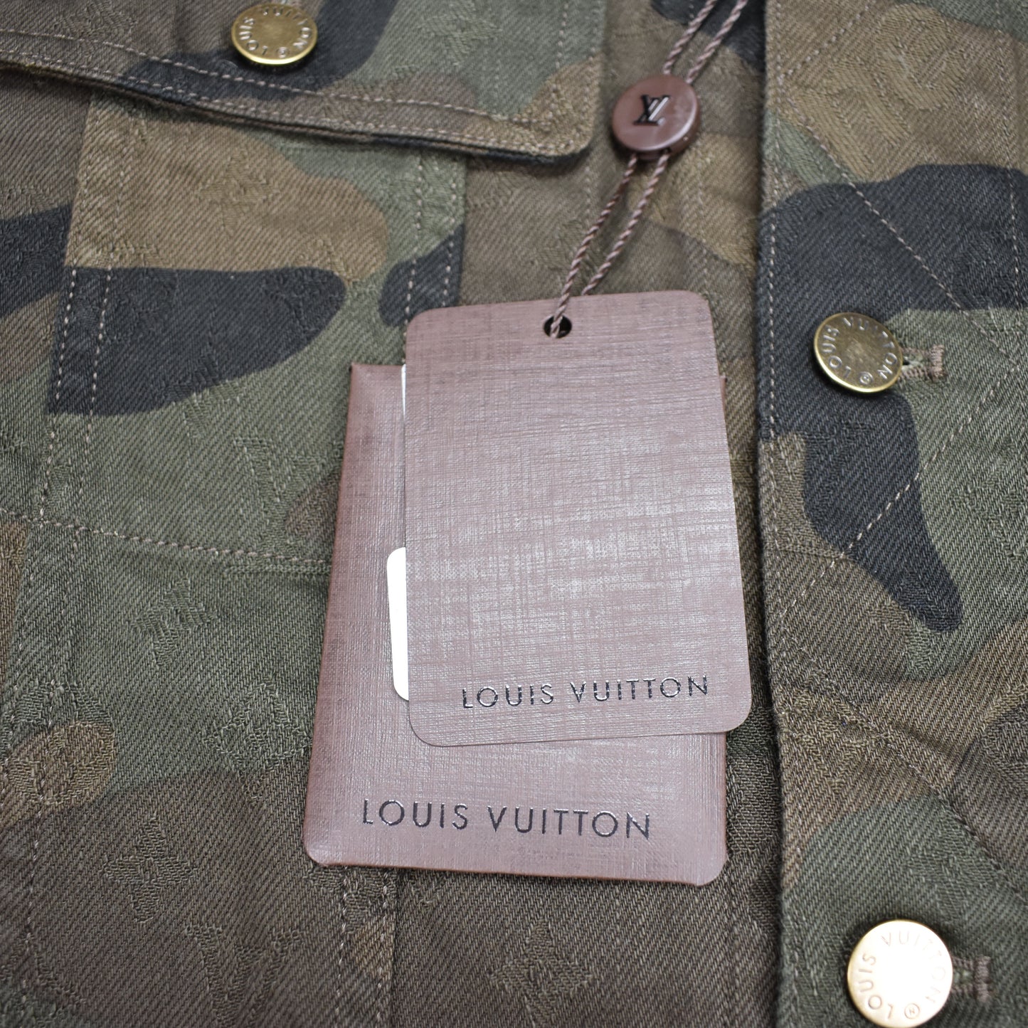 Louis Vuitton x Supreme - Monogram Camo Trucker Jacket